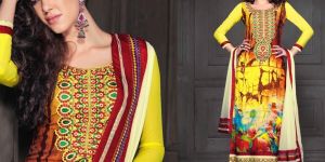 Traditional Ethnic Wear Zari Resham Embroidered Dress
