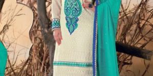 Party Wear Zari Resham Embroidered Dress