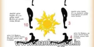 Surya Namaskar Chart in Tamil