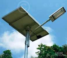 Solar CFL Street Lighting System