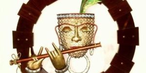 Krishna Flut Iron Art Waiser