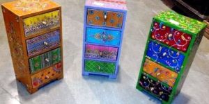 Wooden Embossed Painted Box