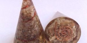 Orgone/ Orgonite Moon Stone Cone