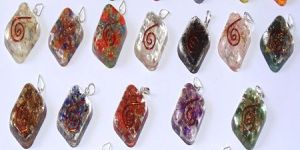 Orgonite Rounded Square Pendant