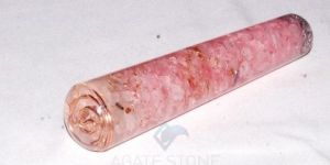 Rose Quartz Orgone Smooth Massage Wands