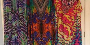 Silk Kaftan Dress