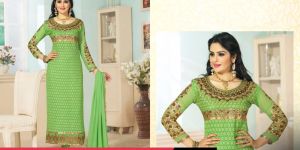 Parrot Georgette Suit
