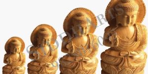 WOODEN CARVED BUDDHA STATUE