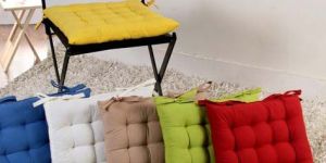 SOLID COTTON CHAIR PAD