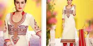 Ladies Off White & Red Fast Track Suit