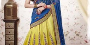 Mustered Coloured Yellow Wedding Lehanga