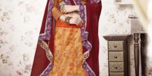 Orange Coloured Designer Lehanaga