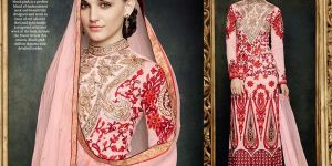 Pink Coloured Designer Suit