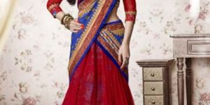 Wedding Maroon Coloured Stylist Lehanga