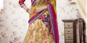 Weding Red Cream Coloured Designer Lehanaga-3748