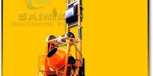 Automatic Concrete Mixer with Pole