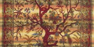 Tree of Life Indian Mandala Tapestry Wall Hanging