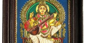 Saraswati Ji Tanjore Paintings
