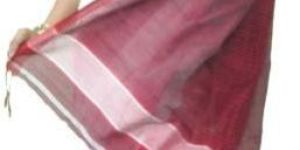 Red White Kotki Saree