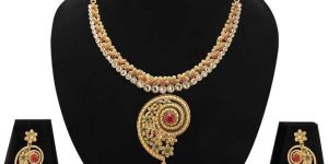 Zaveri Pearls Exotic Antique Necklace Set
