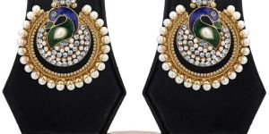 Zaveri Pearls Mor Masti Dangle Earrings