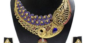 Zaveri Pearls Peacock Designer Necklace Set