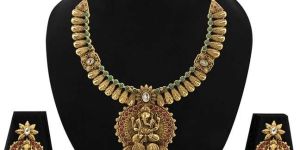 Zaveri Pearls Temple Necklace Set