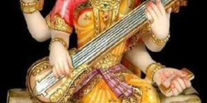 Marble Saraswati Maa Statue