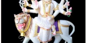 Marble Sherawali Mata Statues
