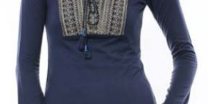 Cotton Neck Work Kurtis