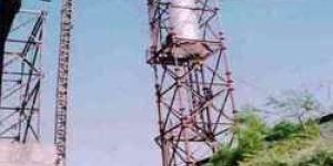 Structure work for installing chimneys and various tank.