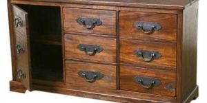 Wooden Cabinet with Drawer