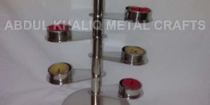 Steel T-Light Candle Holder