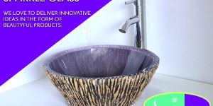 New Coloured Stone Wash Bowl