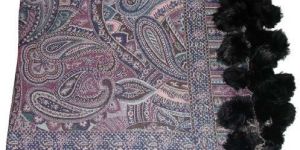 Pashmina Shawls with Fur Balls