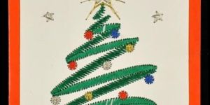 Computerised Embroidered Greeting Card