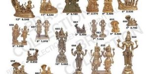 Brass Vishnu Laxmi Statue