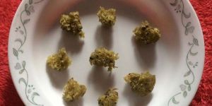 Banana Stem Vadagam with Green Chilly