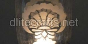 Painted Glass Votive