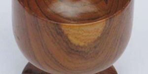 Wooden Wine Chalice Glass