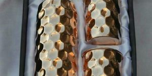 Copper Bottle & Glass Set