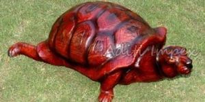 Handicraft Leather Turtle Sculpture