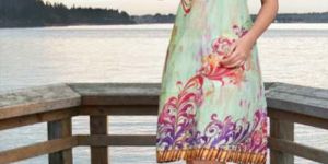 Rayon Green Colour Embroidered Kurti