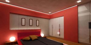 Bedroom Bed with Lavishing Wardobe