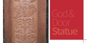 Hand Carved Wooden Door