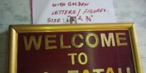 Magnetic Gold Writing Boards