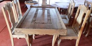 Walnut Wood Handcrafted Dining Table