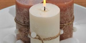 Festive Pillar Candle
