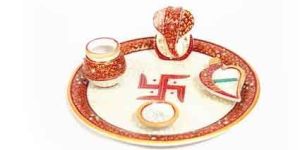 Marble Decorative Pooja Thali