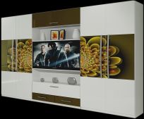 Wardrobe Four Door LCD Unit